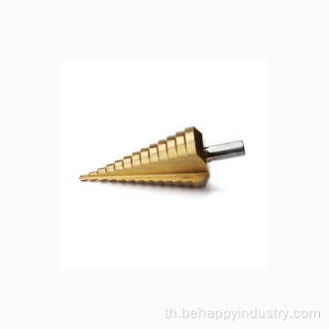 4-39 มม. HSS Round Shank Titanium Coated Step Step